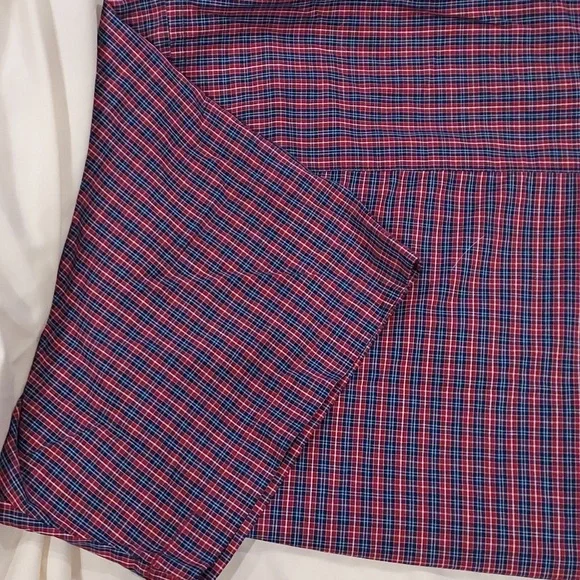 NWT Arrow Wrinkle Free Red, Blue, White Plaid Short Sleeve Button Down Shirt XXL - Picture 9 of 12